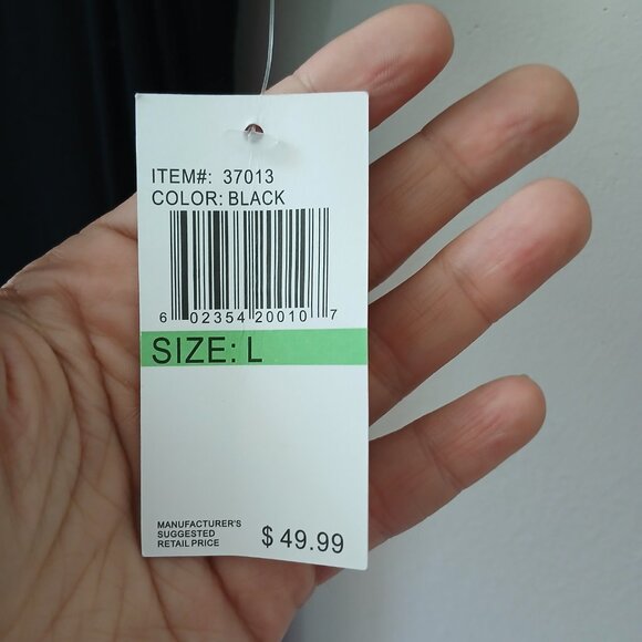 Spense Women's Dress Sz L Black Long Sleeveless Maxi Stretch Crochet NWT $49.99‎ - Picture 8 of 14